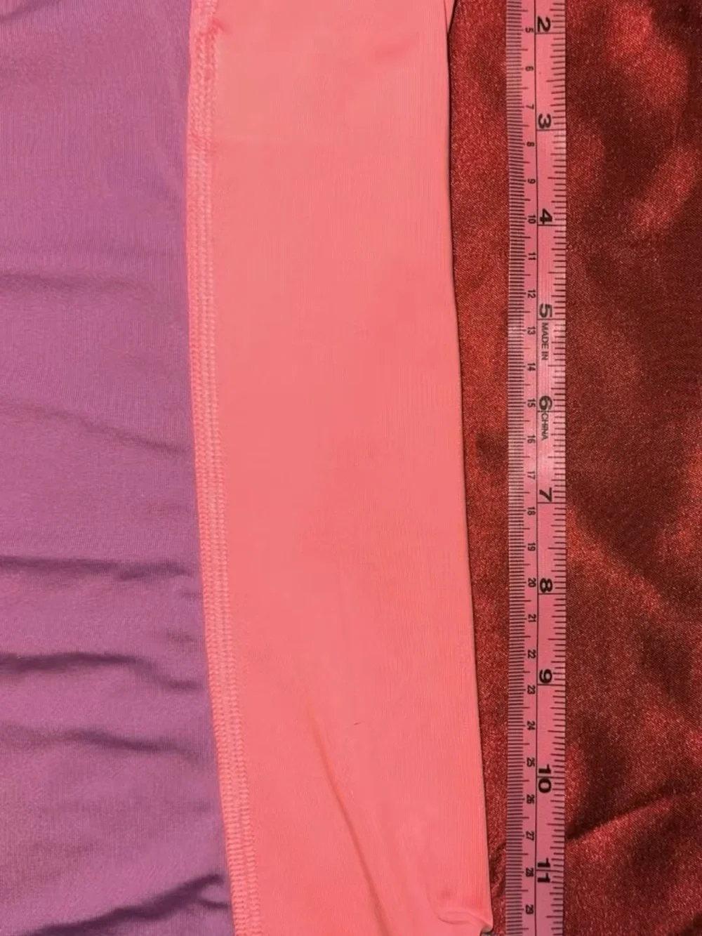 Lands' End Girls' Colorblock One-Piece Rash Guard in Purple, Coral & Aqua